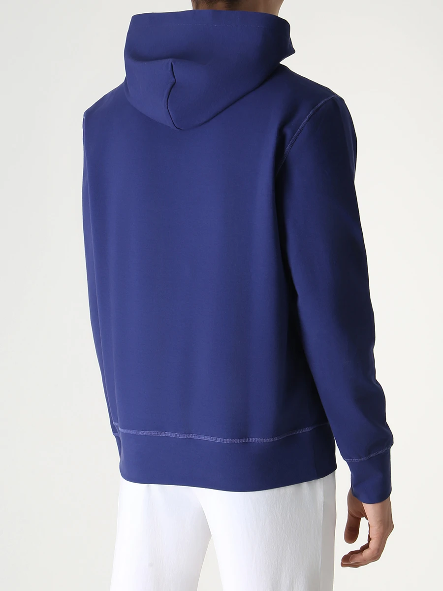 Худи хлопковое KITON UMK027205000 Синий  Фото 3