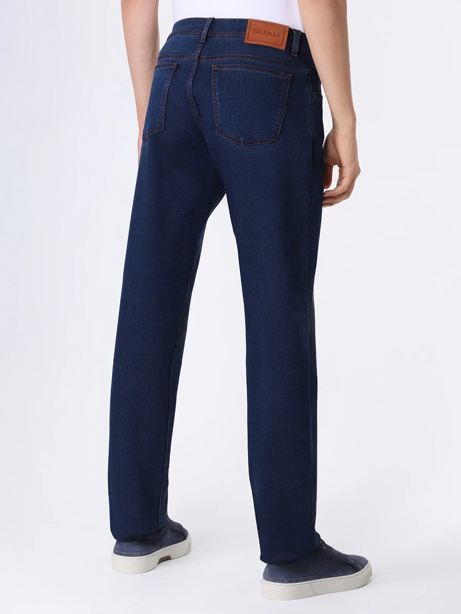 Джинсы Regular Fit из лиоцелла CANALI PD01251/301/91807 Синий  Фото 3
