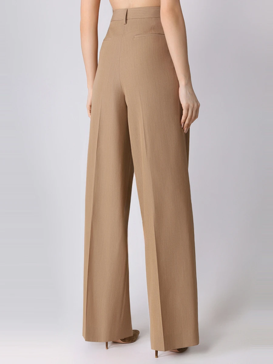 Брюки шерстяные BURBERRY 8071100 A2146 Бежевый  Фото 3