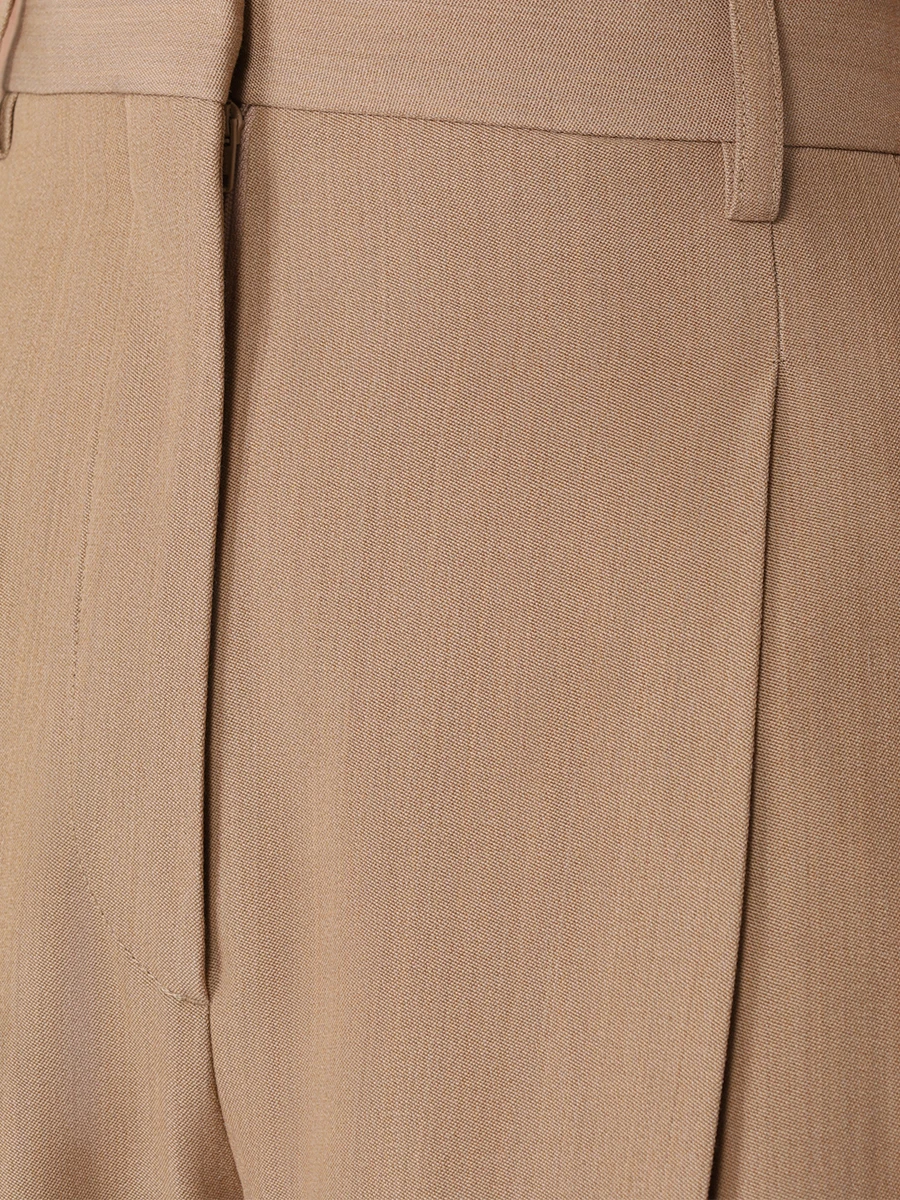 Брюки шерстяные BURBERRY 8071100 A2146 Бежевый  Фото 5