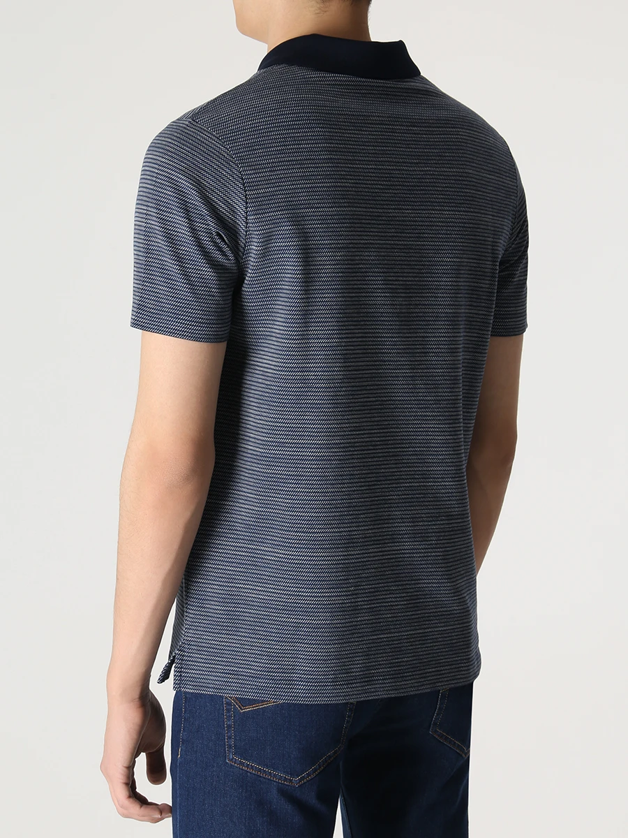 Поло хлопковое PAUL & SHARK 23411255/349 Синий  Фото 3