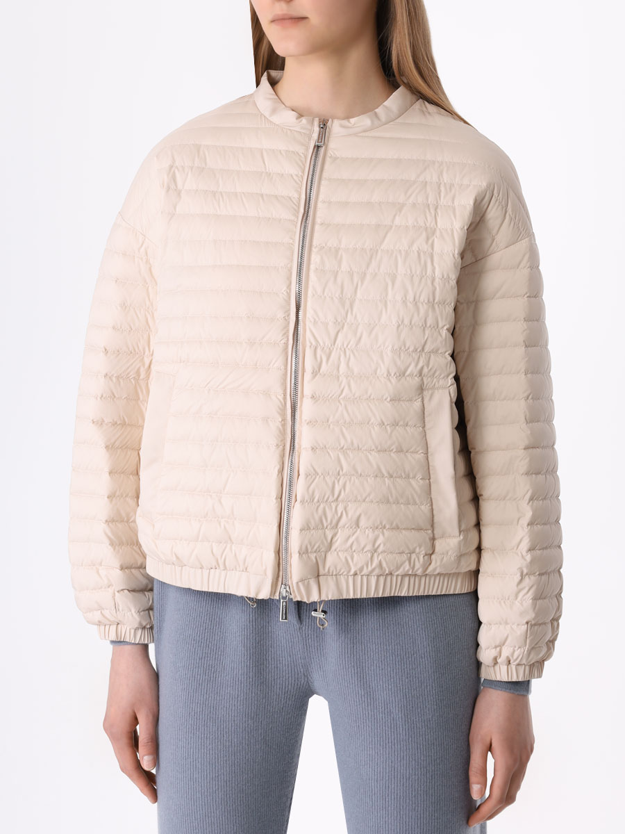 Бомбер стеганый MOORER MODGI100849 ELVIRA CIPRIA-V-S3 Бежевый  Фото 4