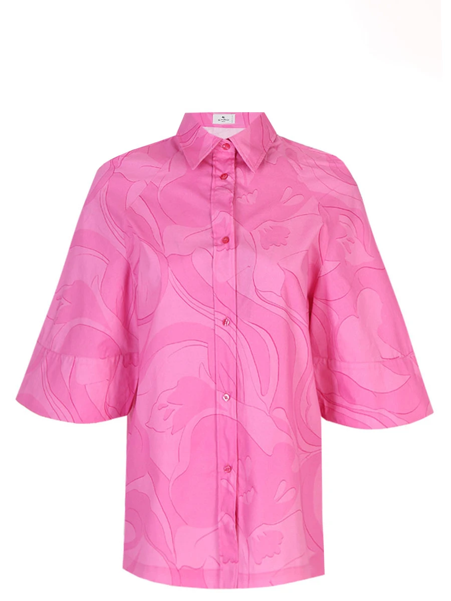 Рубашка хлопковая ETRO D12392 0650, размер 44, цвет розовый - фото 1