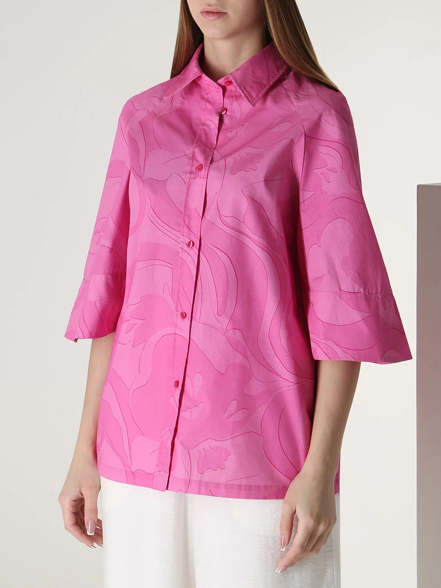 Рубашка хлопковая ETRO D12392 0650, размер 44, цвет розовый - фото 4