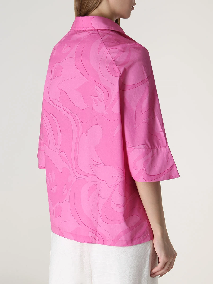 Рубашка хлопковая ETRO D12392 0650, размер 44, цвет розовый - фото 3