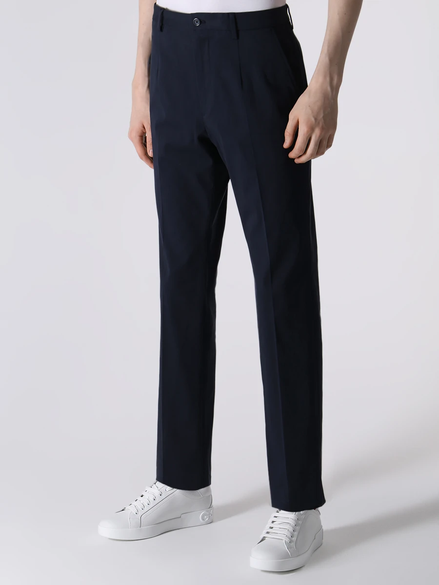 Брюки хлопковые DOLCE & GABBANA GVB6ET FUFMJ B0665 Синий  Фото 4