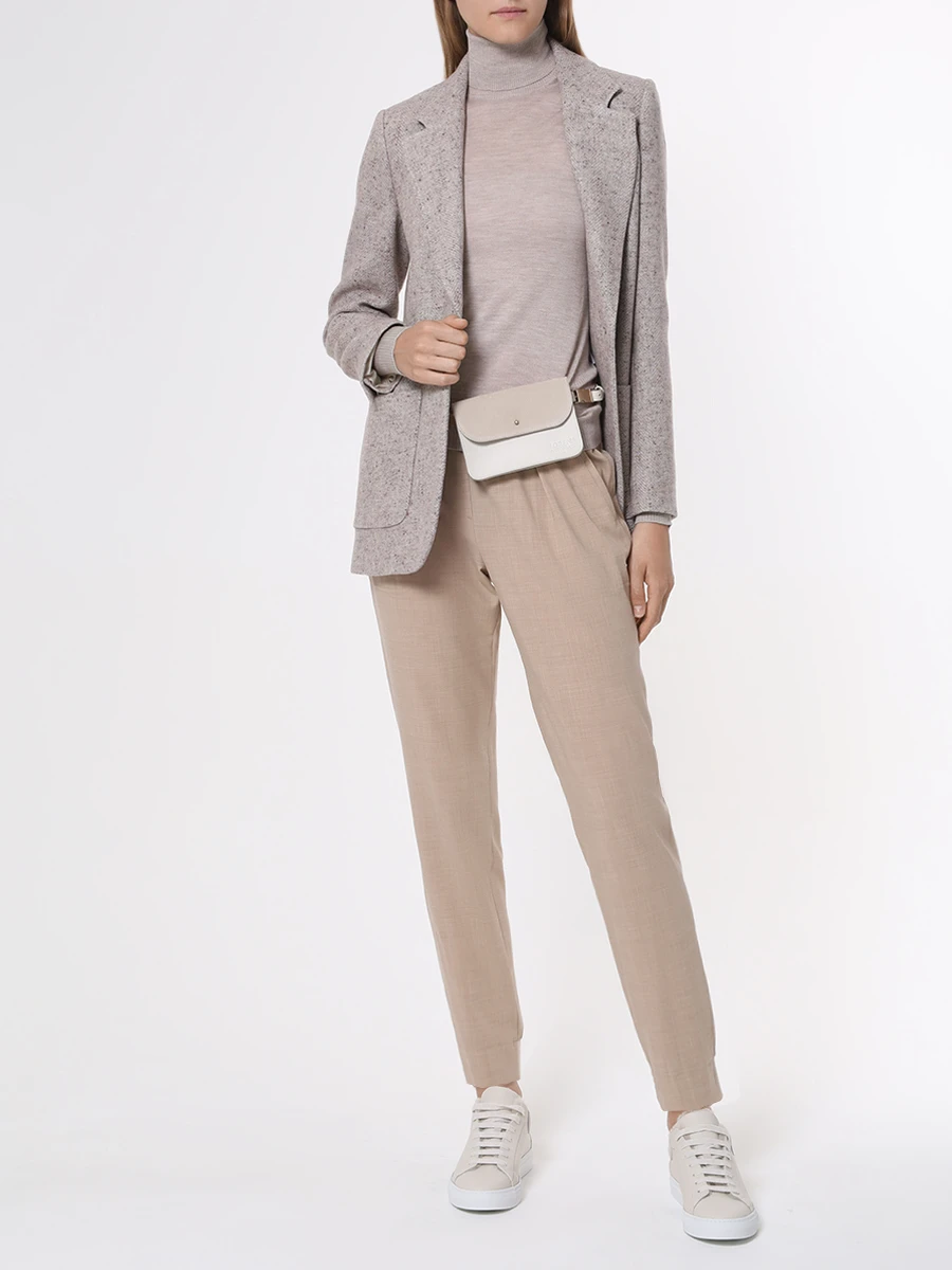 Водолазка кашемировая LORENA ANTONIAZZI A23113DM15A/380 159 Бежевый  Фото 2