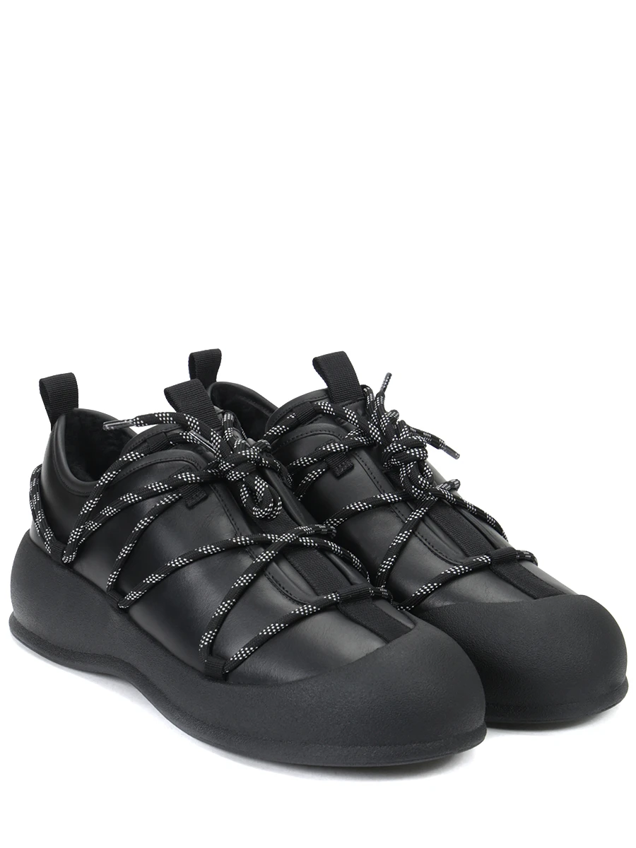 

Ботинки кожаные на меху, Черный, MSB04N VT025 U901/BLACK