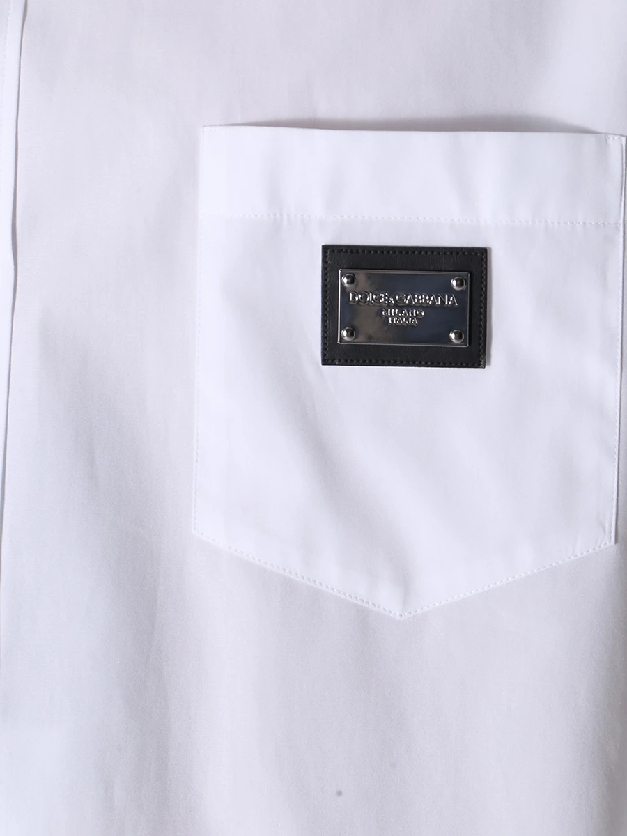 Рубашка хлопковая DOLCE & GABBANA G5JG4T FU5U8 W0800 Белый  Фото 5