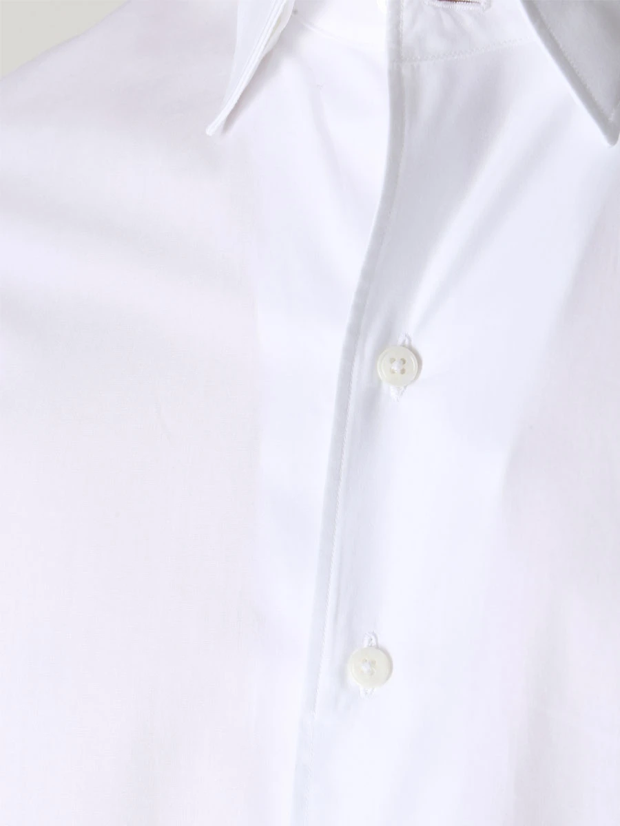 Рубашка Slim Fit хлопковая ROBERTO RICETTI CAMICIA AME BUSINESS/A-RA901 Белый  Фото 5