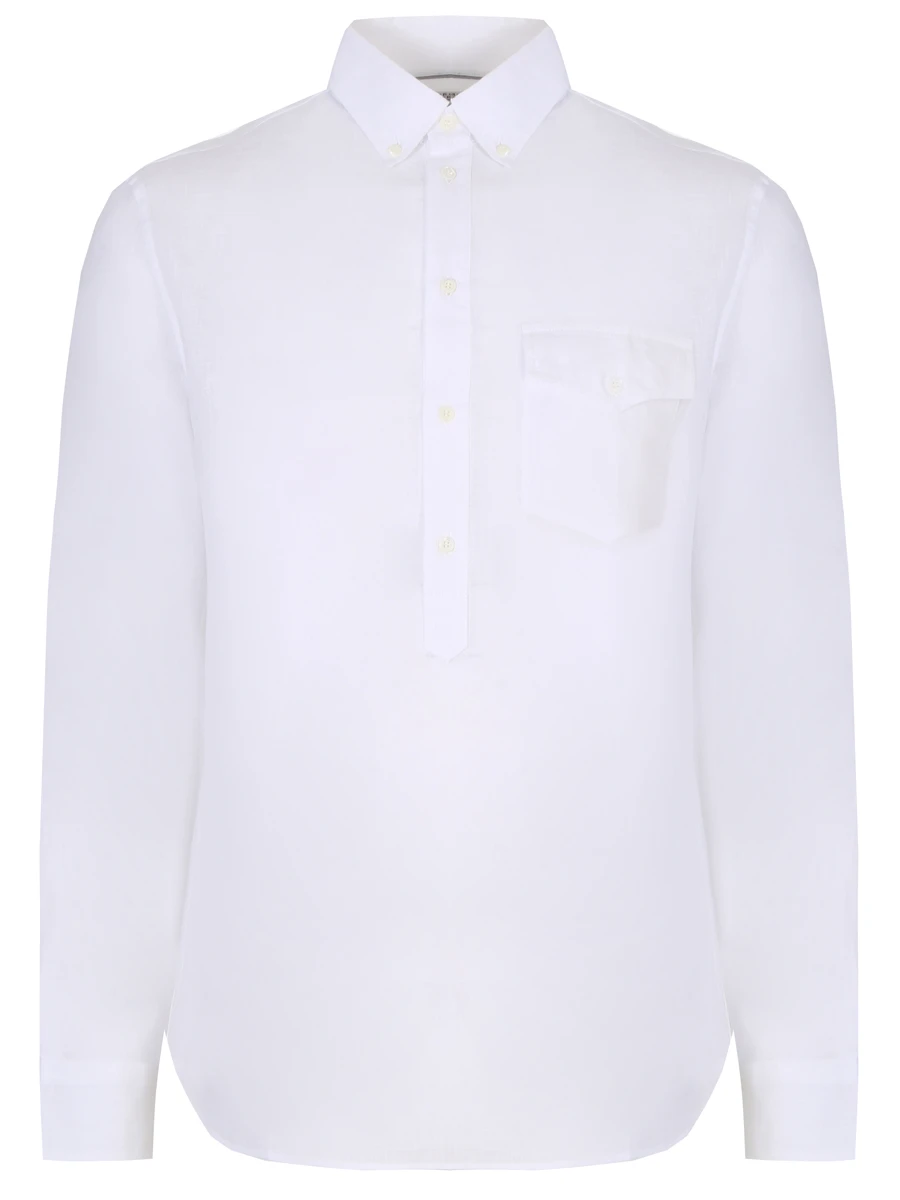 Рубашка Regular Fit льняная BRUNELLO CUCINELLI MB6083038 C159, размер 48 - фото 1