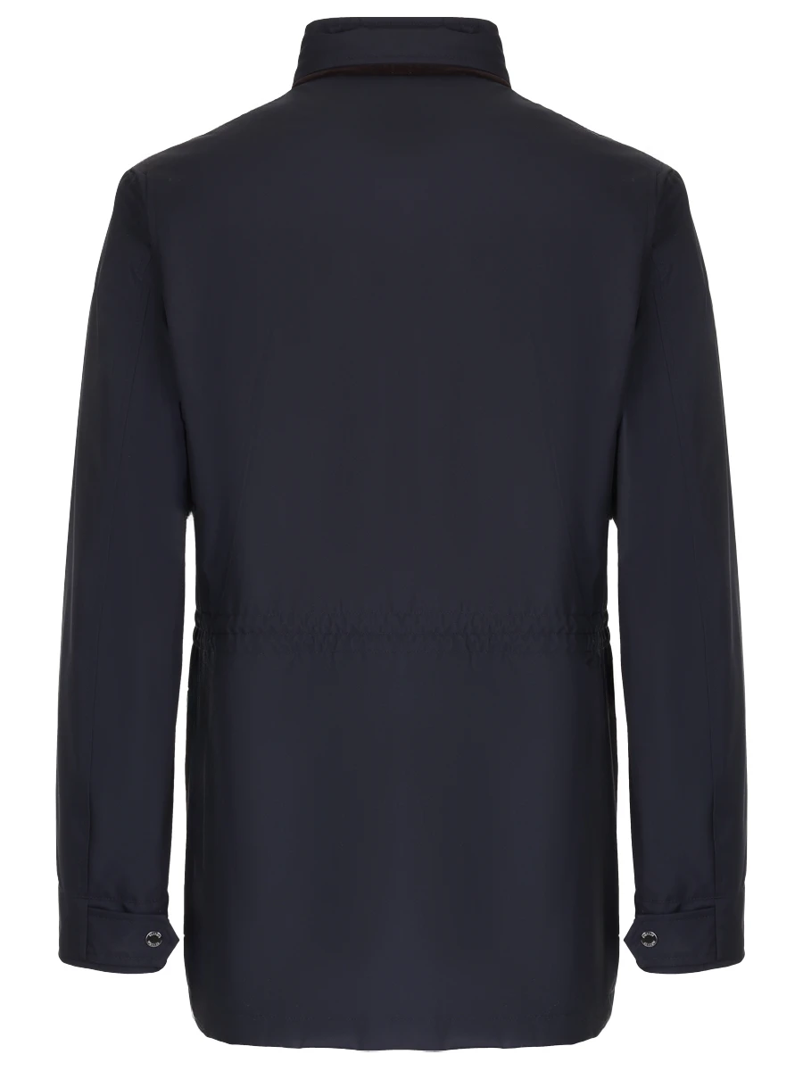 Куртка однотонная MOORER MOUGI100008-TEPA012 BARBER- DARK BLU Темно- Синий  Фото 2