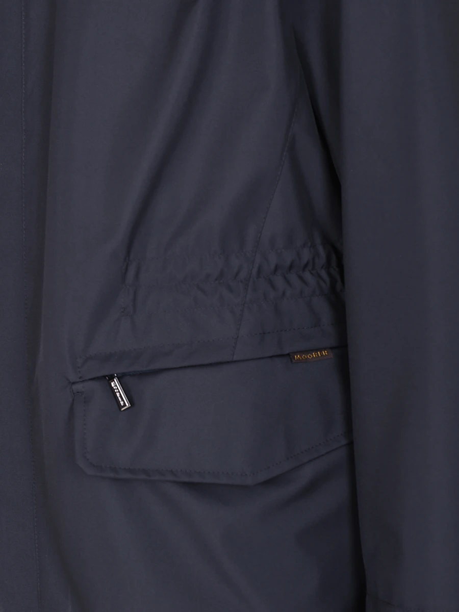 Куртка однотонная MOORER MOUGI100008-TEPA012 BARBER- DARK BLU Темно- Синий  Фото 3