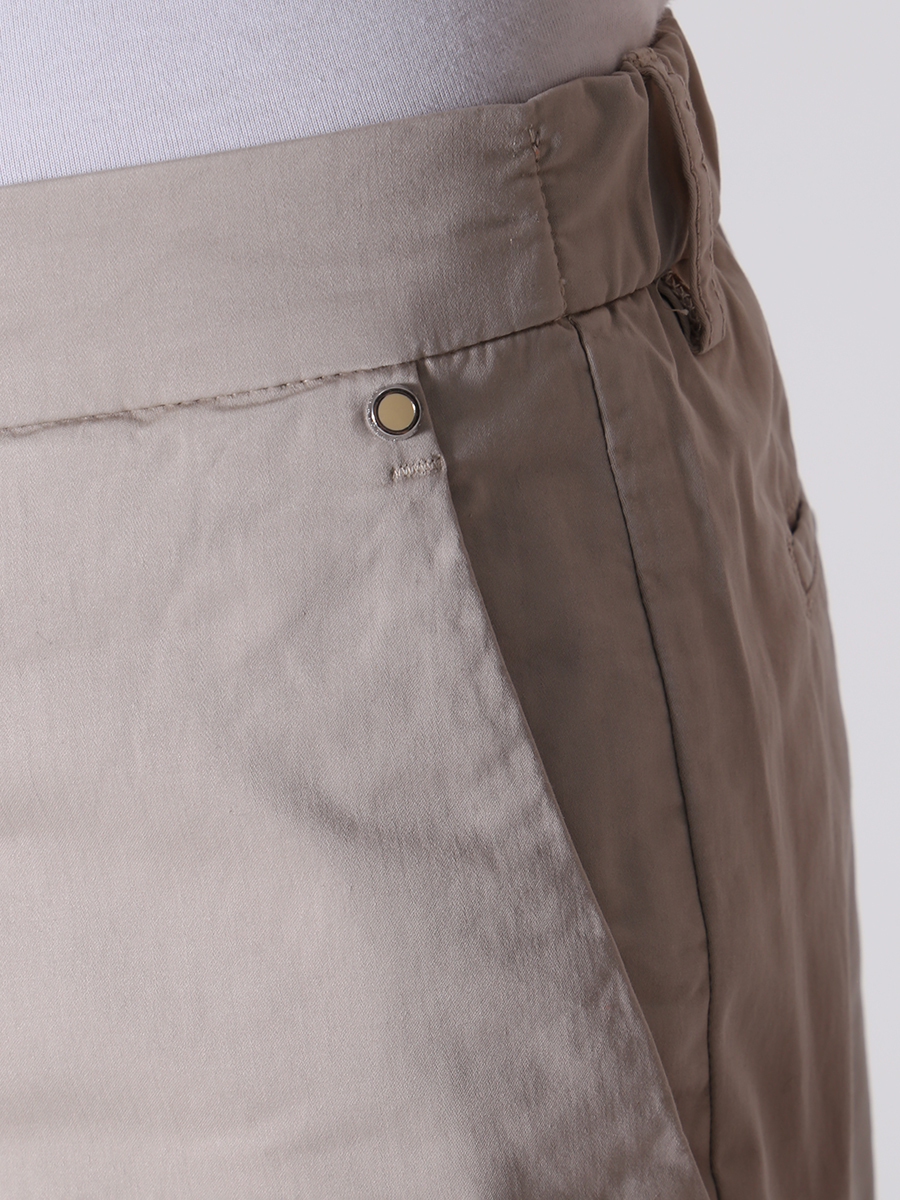 Брюки хлопковые KITON UFPPEJ0730B04008 Бежевый  Фото 5