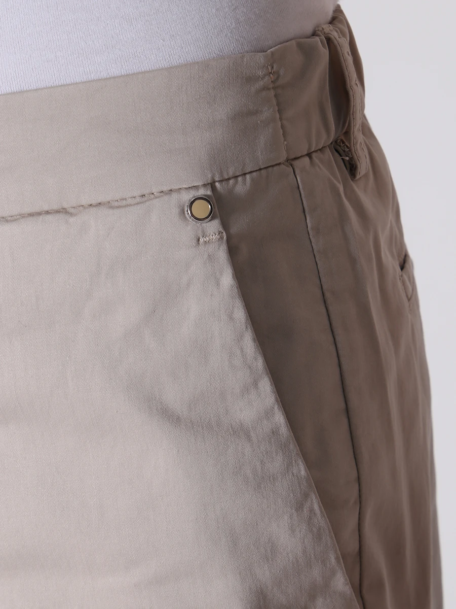 Брюки хлопковые KITON UFPPEJ0730B04008 Бежевый  Фото 6