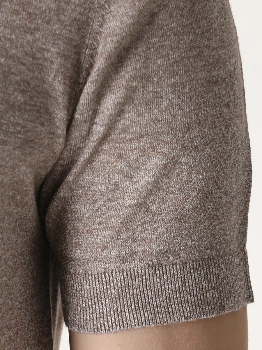 

Поло льняное, Бежевый, 39005/3/6410