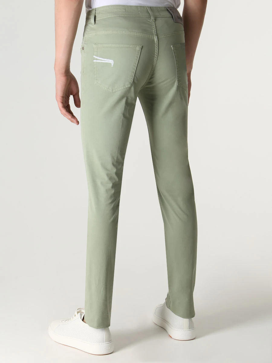 

Джинсы Slim Fit хлопковые, Зеленый, 2483/FIVE/BA21