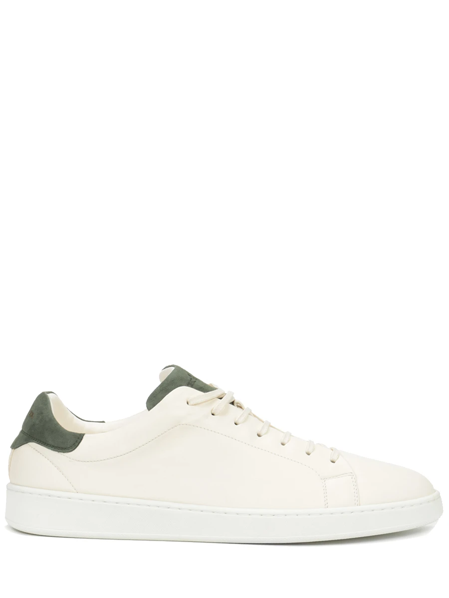 Кеды кожаные KITON USSTEN2N0088801004 Белый 