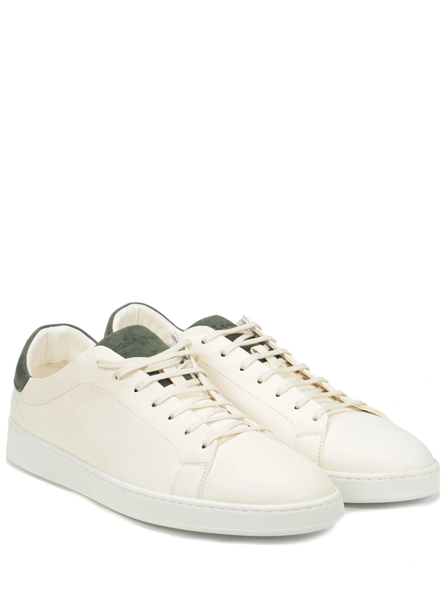 Кеды кожаные KITON USSTEN2N0088801004 Белый  Фото 2
