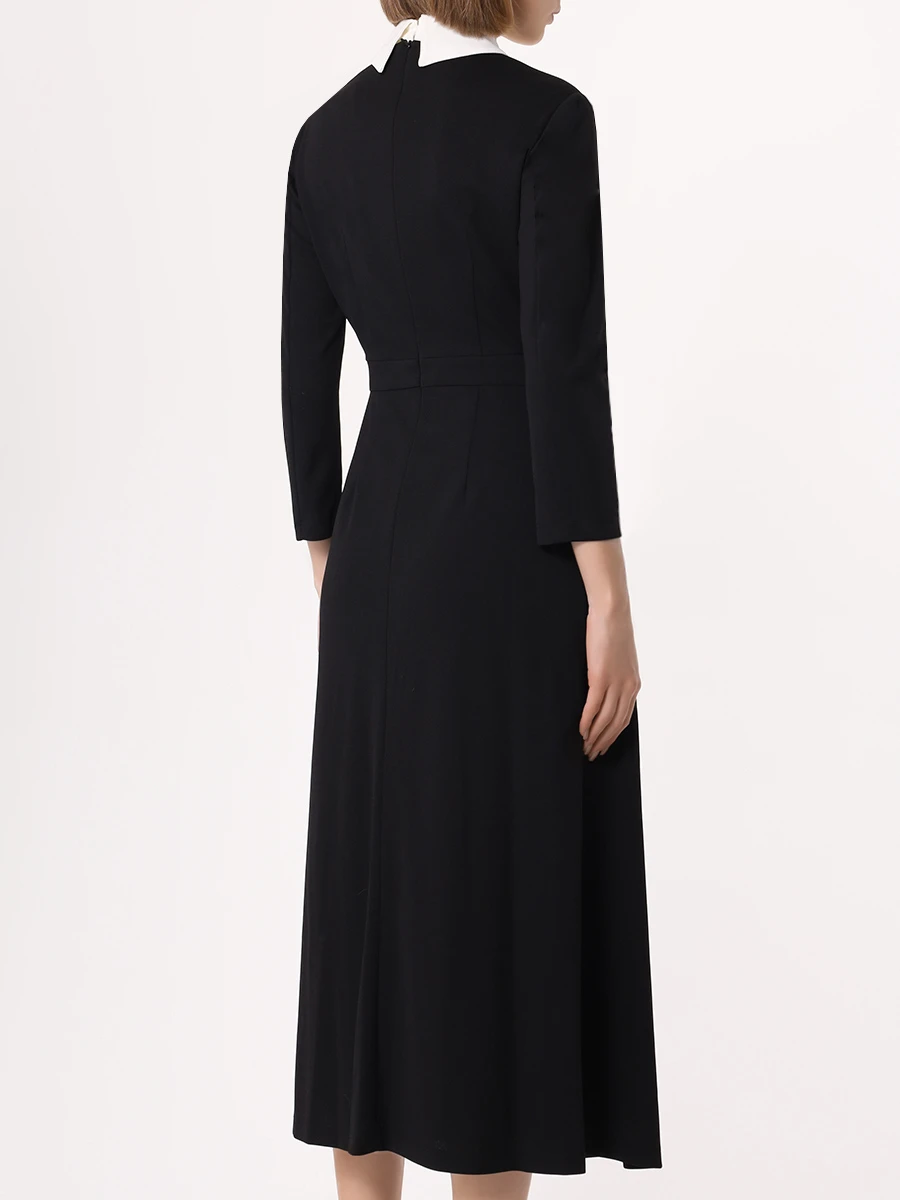 

Платье однотонное, Черный, 2D109/форма