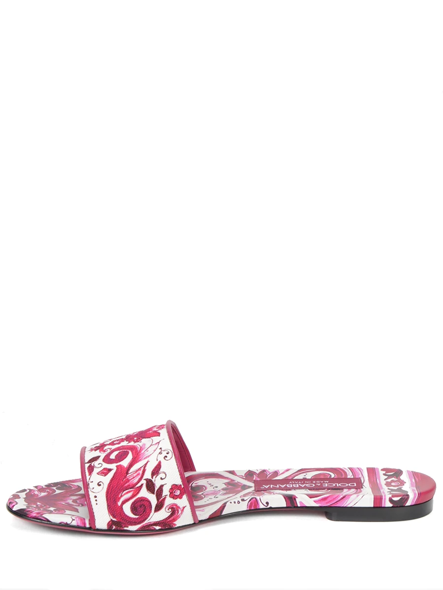 Шлепанцы Bianca DOLCE & GABBANA CQ0571 AP036 HE3OB Розовый  Фото 3
