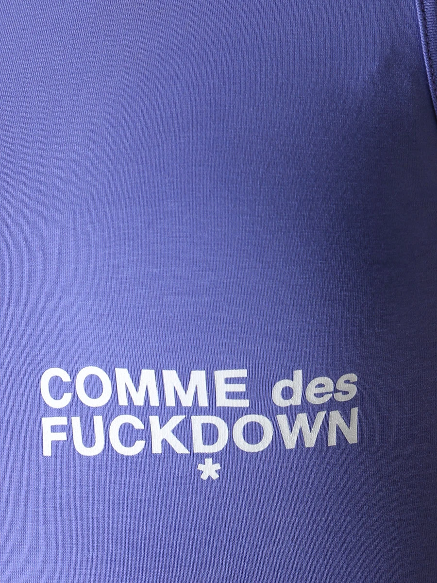 Топ хлопковый COMME DES FUCKDOWN CDFD2108 PURPLE LAVANDA Сиреневый  Фото 5
