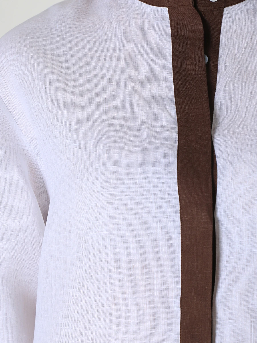 

Блуза льняная, Белый, D49412H0620701007