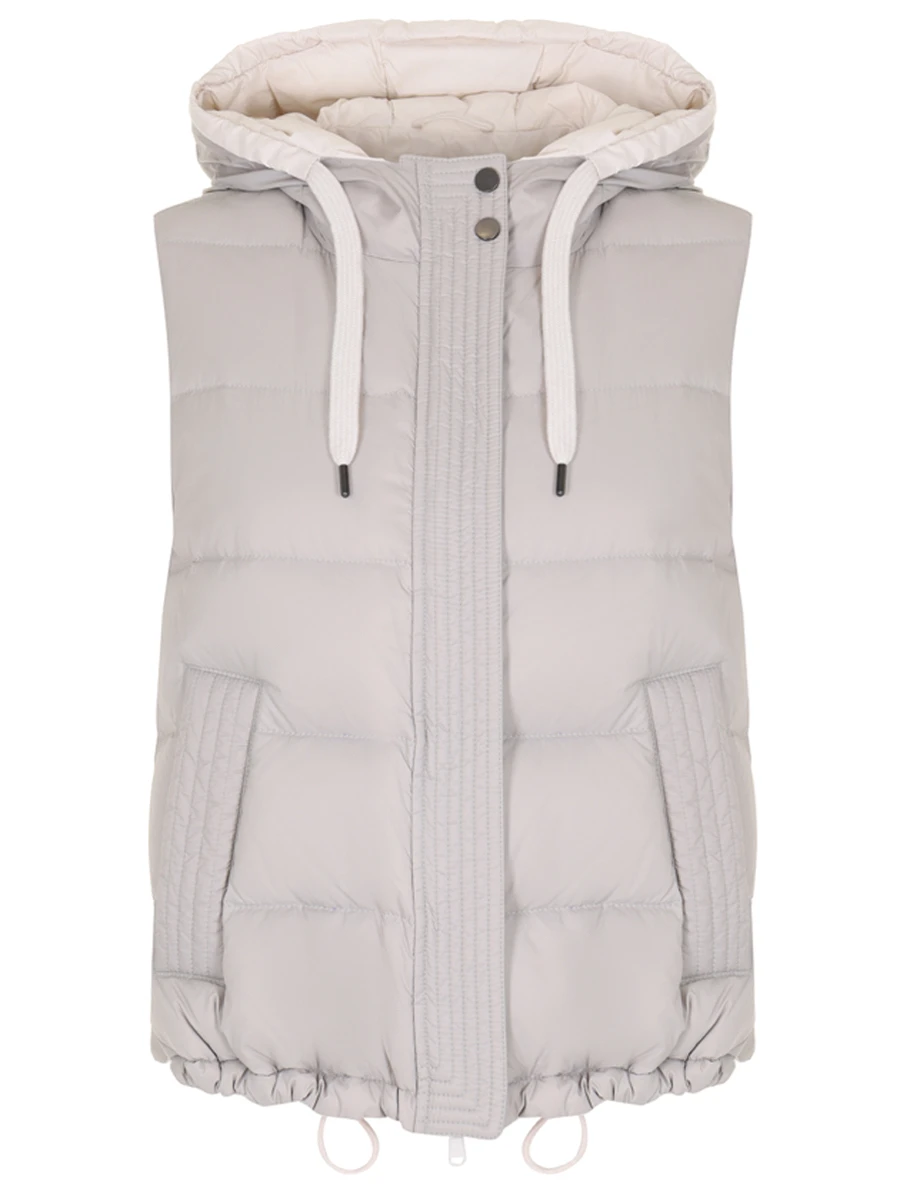 Жилет стеганый BRUNELLO CUCINELLI MR4052645 C2407 Серый 