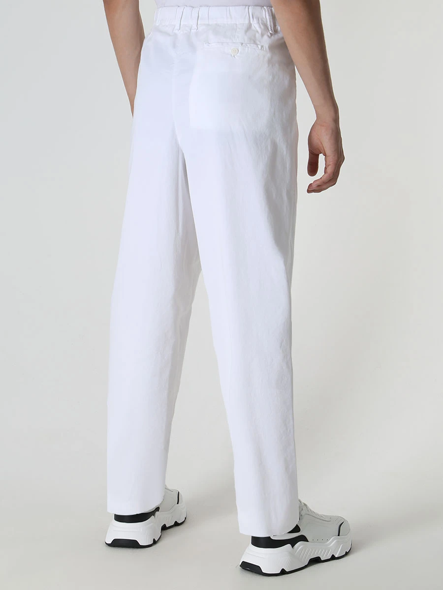 Брюки хлопковые GIORGIO ARMANI 3SGPP0W6 U0BN Белый  Фото 3