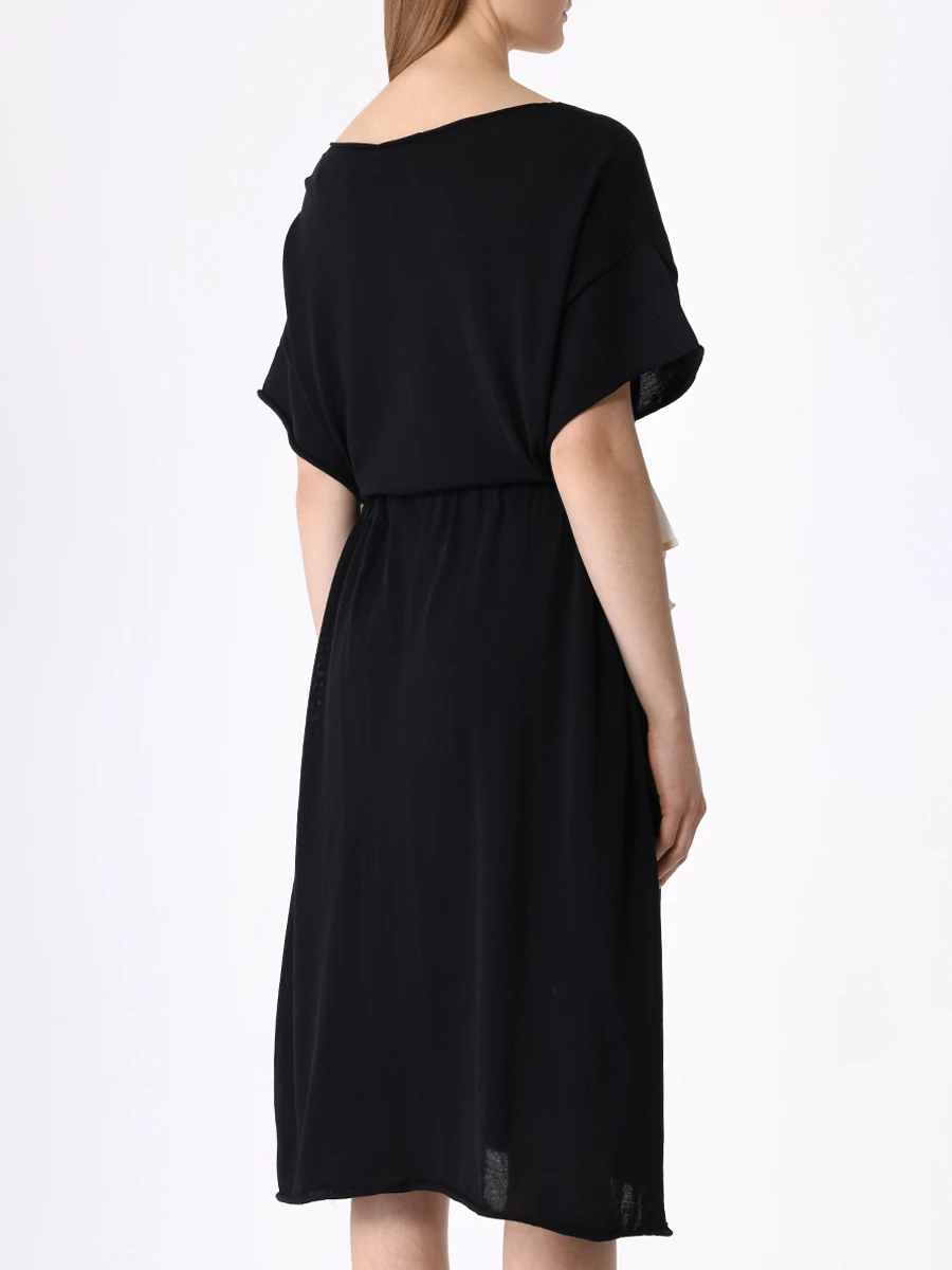 Платье хлопковое TAK.ORI DRK44017 CO100SS20BK, размер 46, цвет черный - фото 3