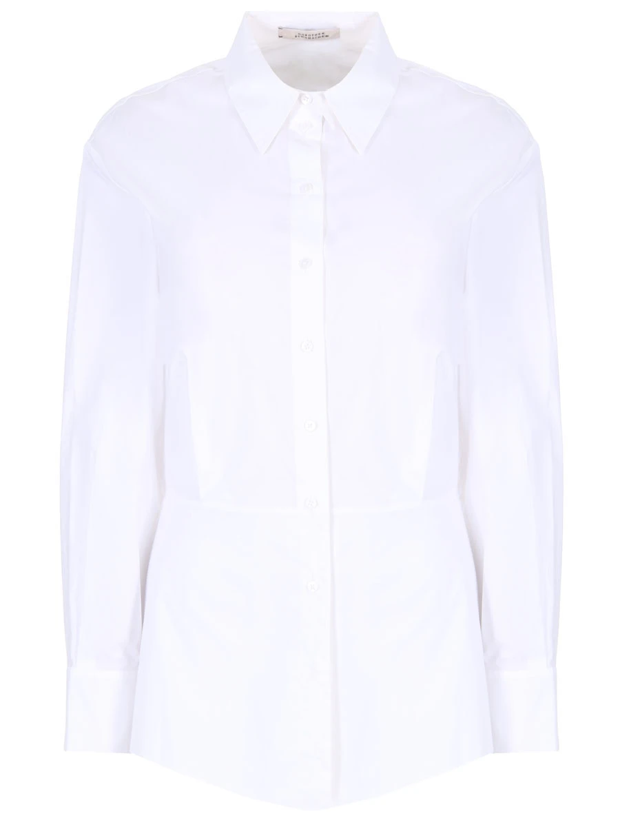 Рубашка хлопковая DOROTHEE SCHUMACHER 248306 100, размер 42, цвет белый
