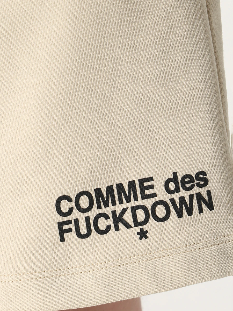 Шорты хлопковые COMME DES FUCKDOWN CDFU2113 BEIGE CHIARO Бежевый  Фото 5