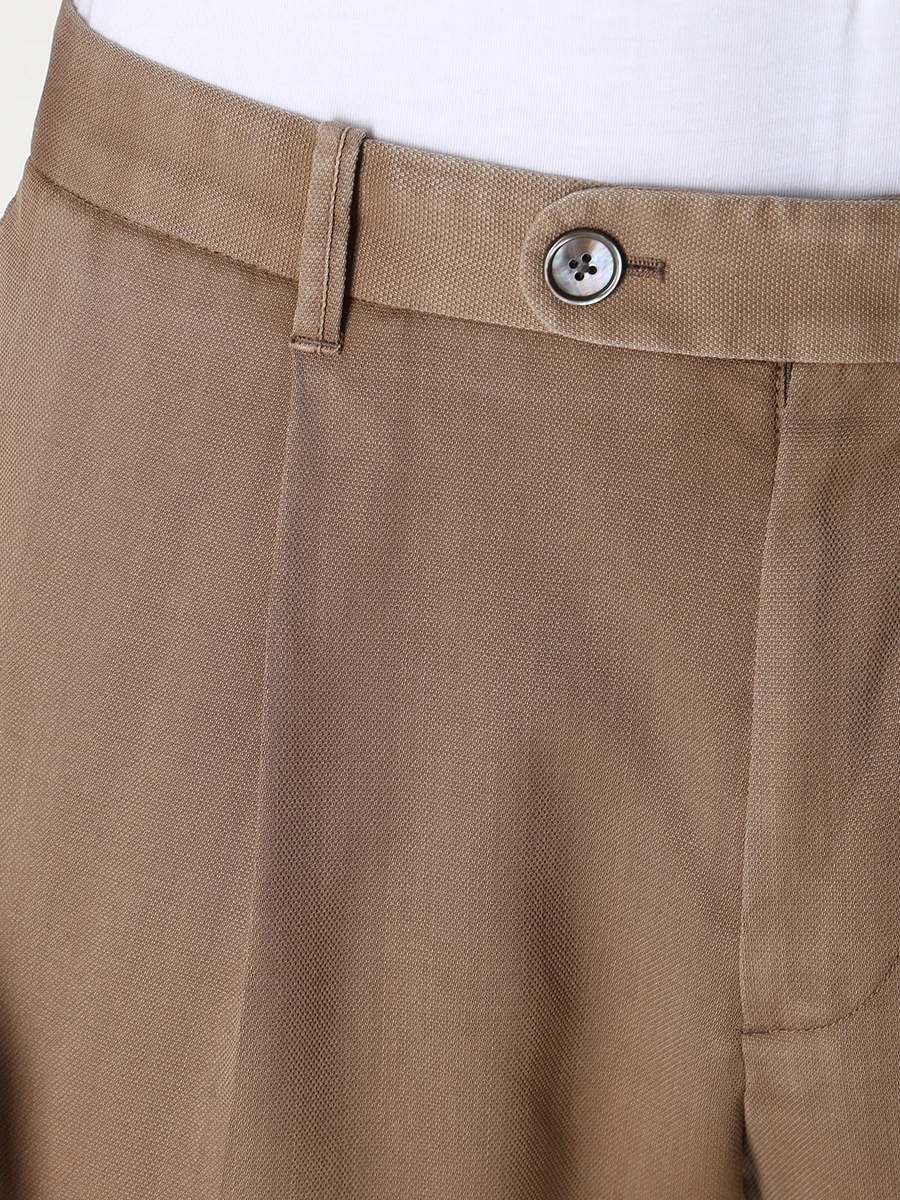 Брюки шерстяные WINDSOR 13 Scalo-FW 10014943/250 Коричневый  Фото 5
