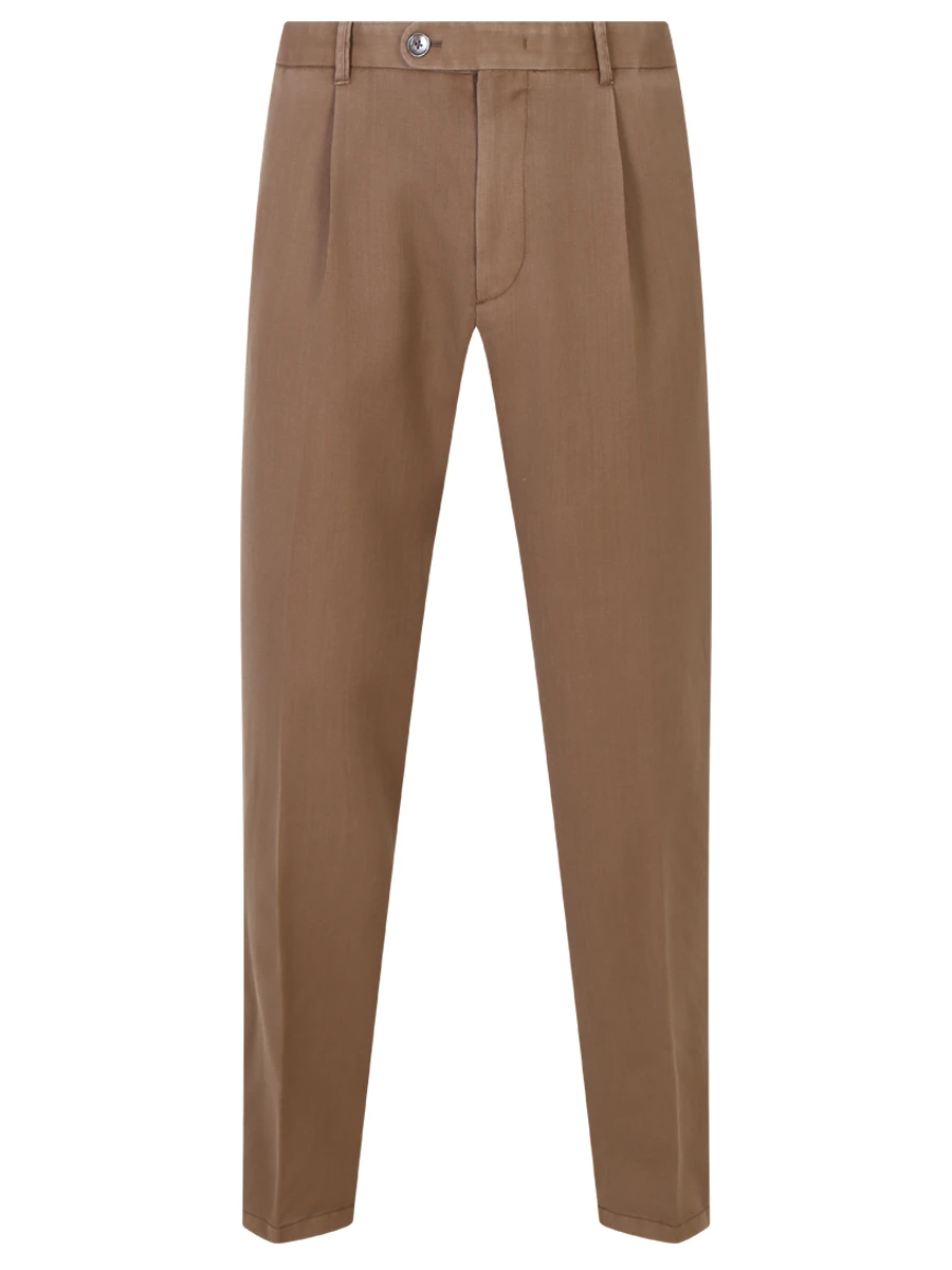 Брюки шерстяные WINDSOR 13 Scalo-FW 10014943/250 Коричневый 