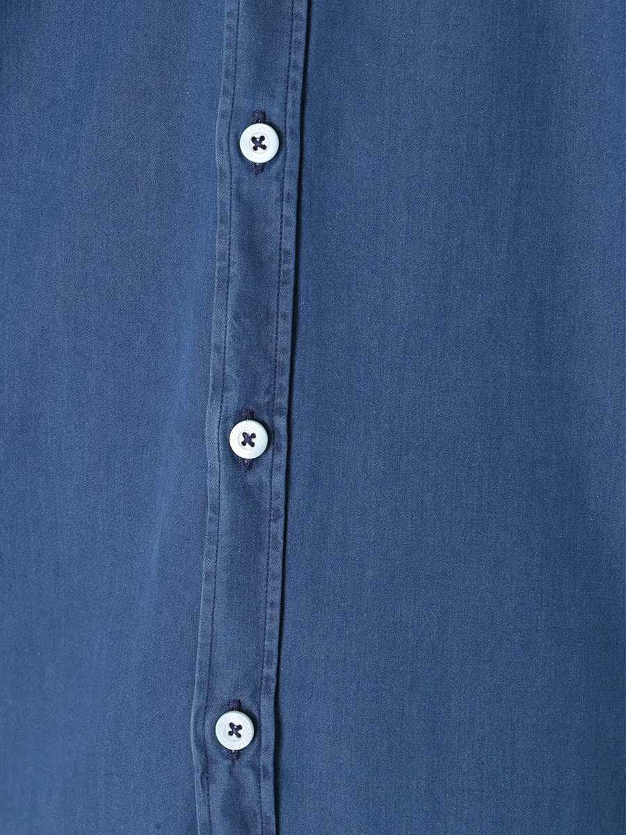 Рубашка Regular Fit хлопковая CANALI GL00952/303/L7B1 MF Синий  Фото 5