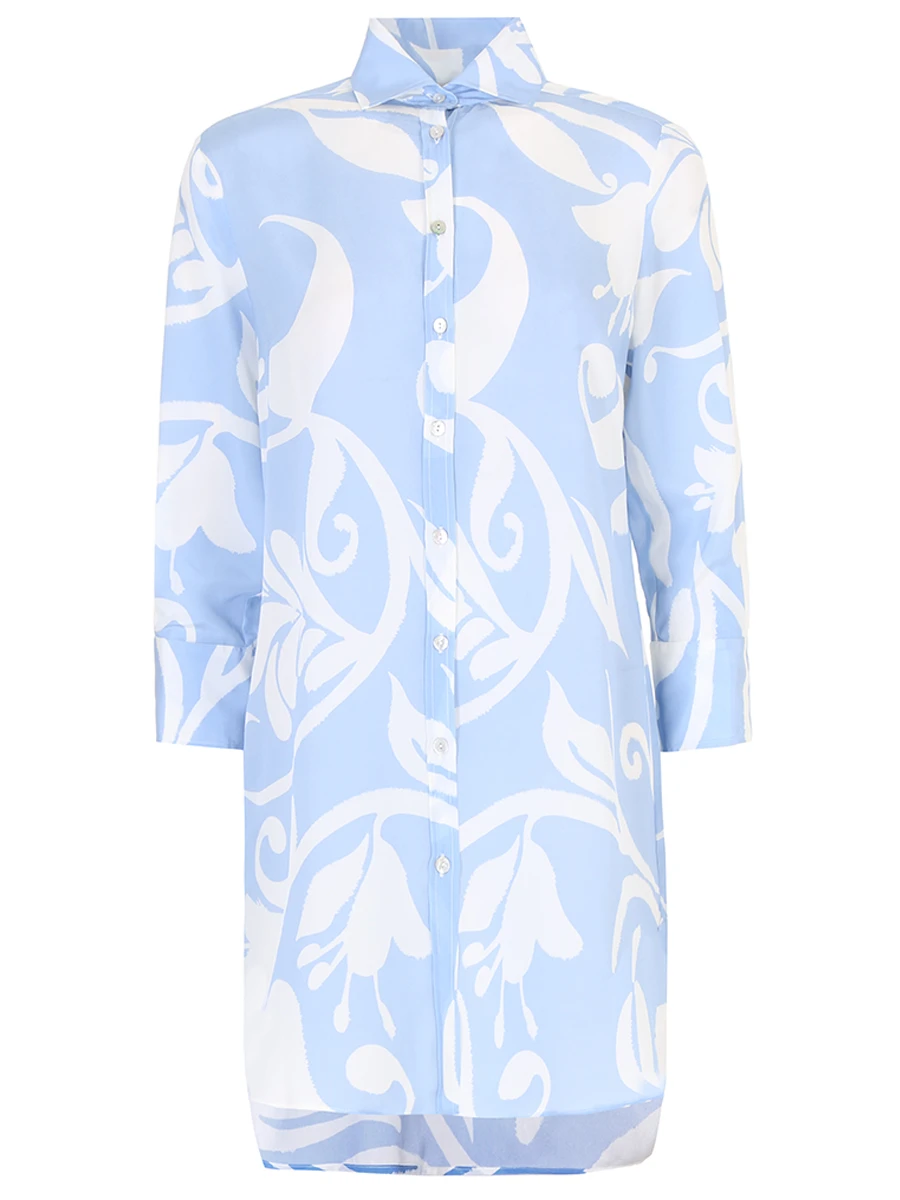 Блуза шелковая BARBA 33013 03 L30, размер 48, цвет белый - фото 1