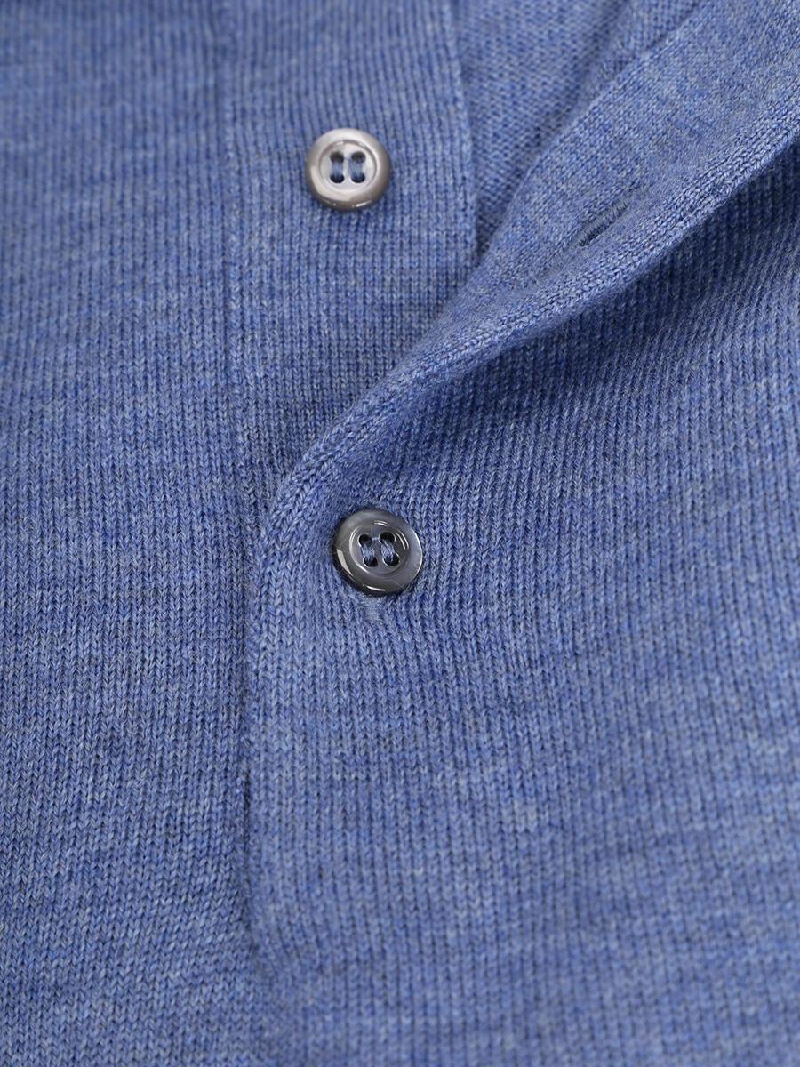 Поло шерстяное GRAN SASSO 55112/14260/538/БР Голубой  Фото 2