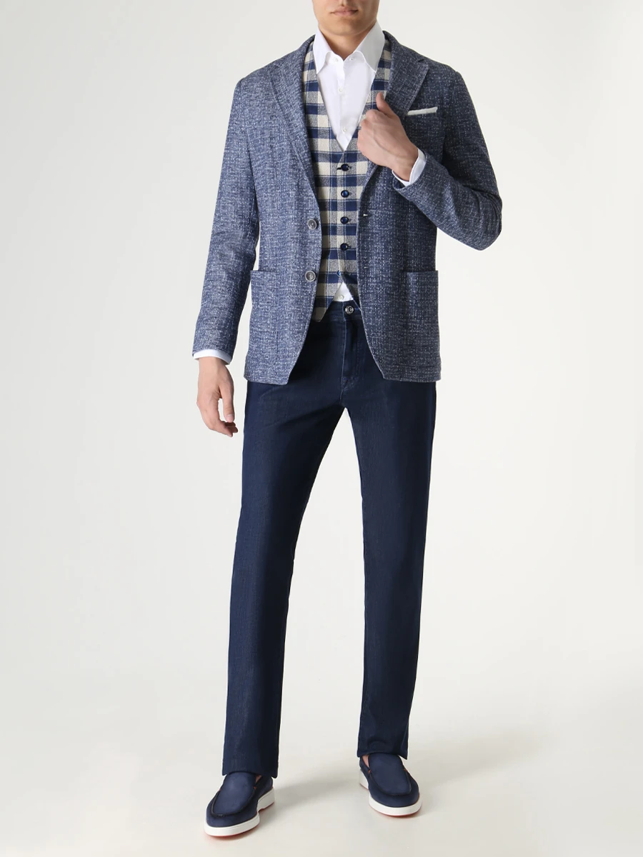 Джинсы Regular Fit хлопковые CASTANGIA 5T-37 FS Синий  Фото 4