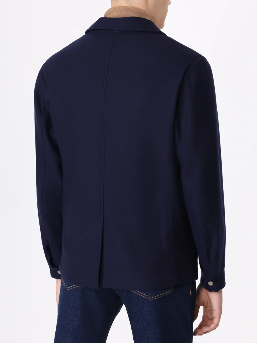 Куртка шерстяная LUIGI BORRELLI OT5016-CCK17502/07 Синий  Фото 3