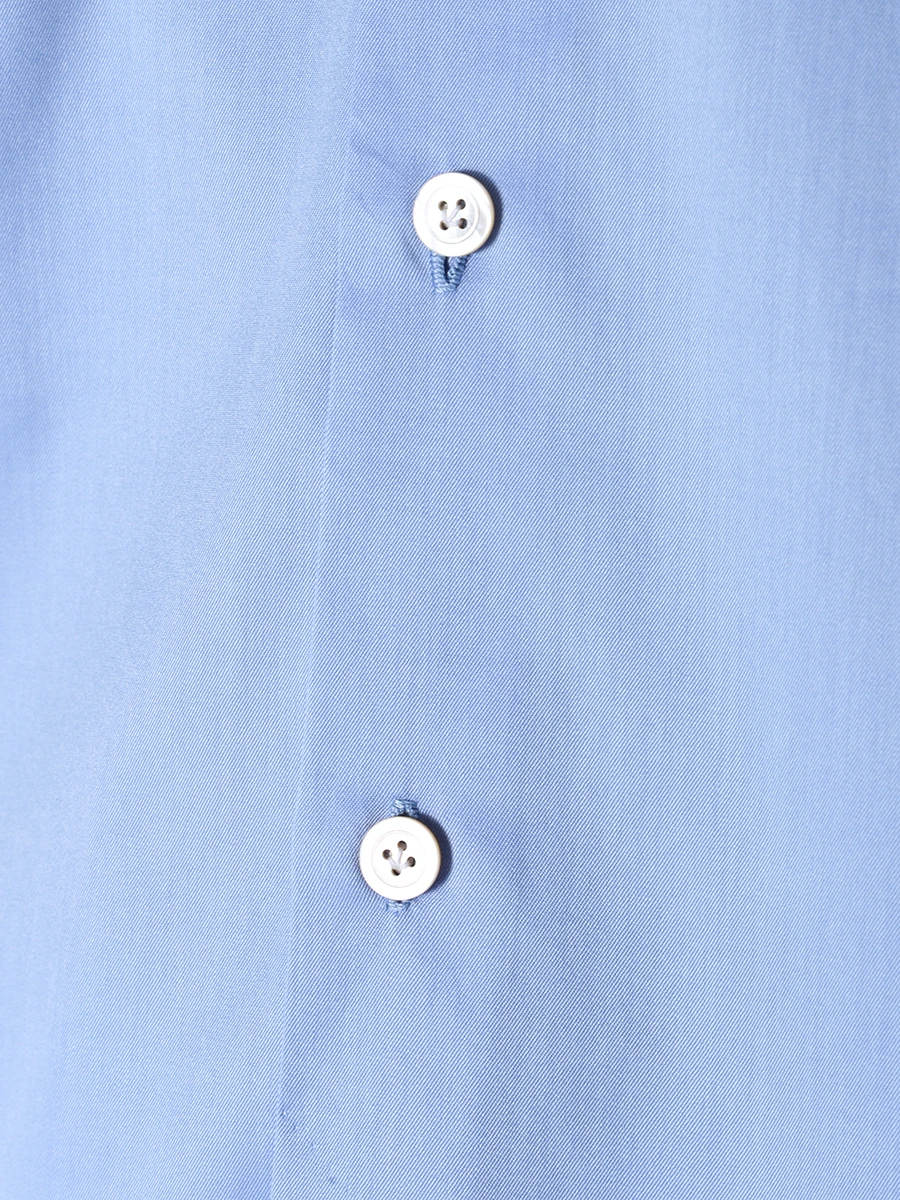 Рубашка Slim Fit хлопковая KITON UCCH0848203000 Голубой  Фото 5