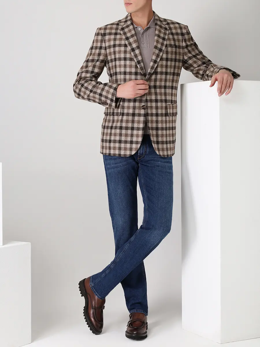 Поло однотонное CUDGI CFK 22-46 Серый  Фото 2