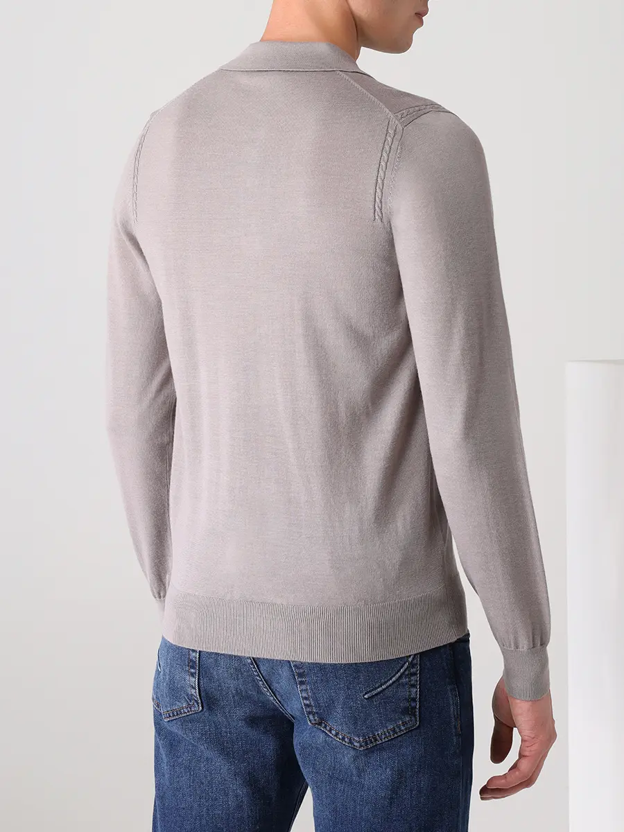 Поло однотонное CUDGI CFK 22-46 Серый  Фото 3