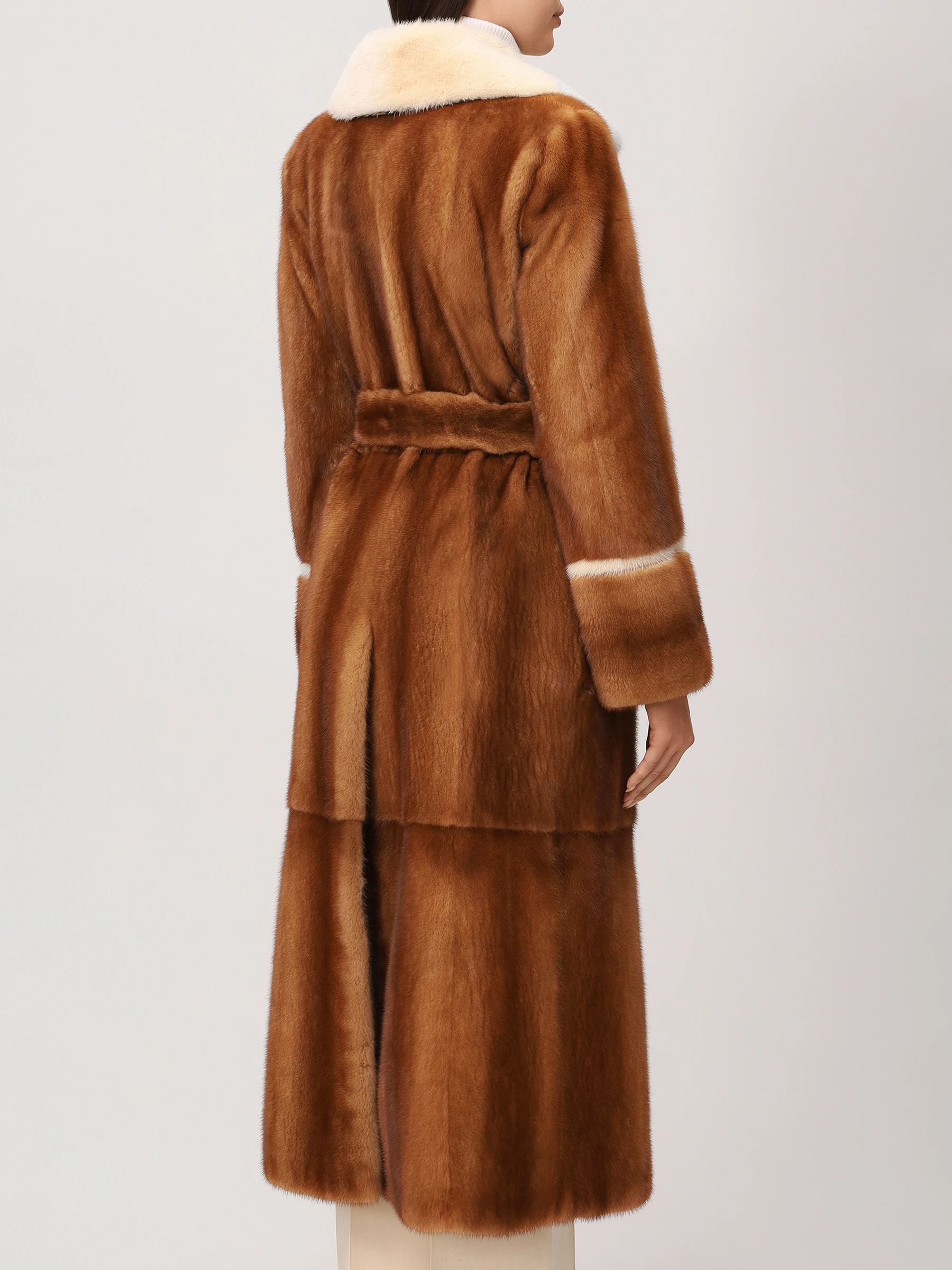 Шуба норковая FENDI FNF93F A3UE F17WK Коричневый  Фото 3