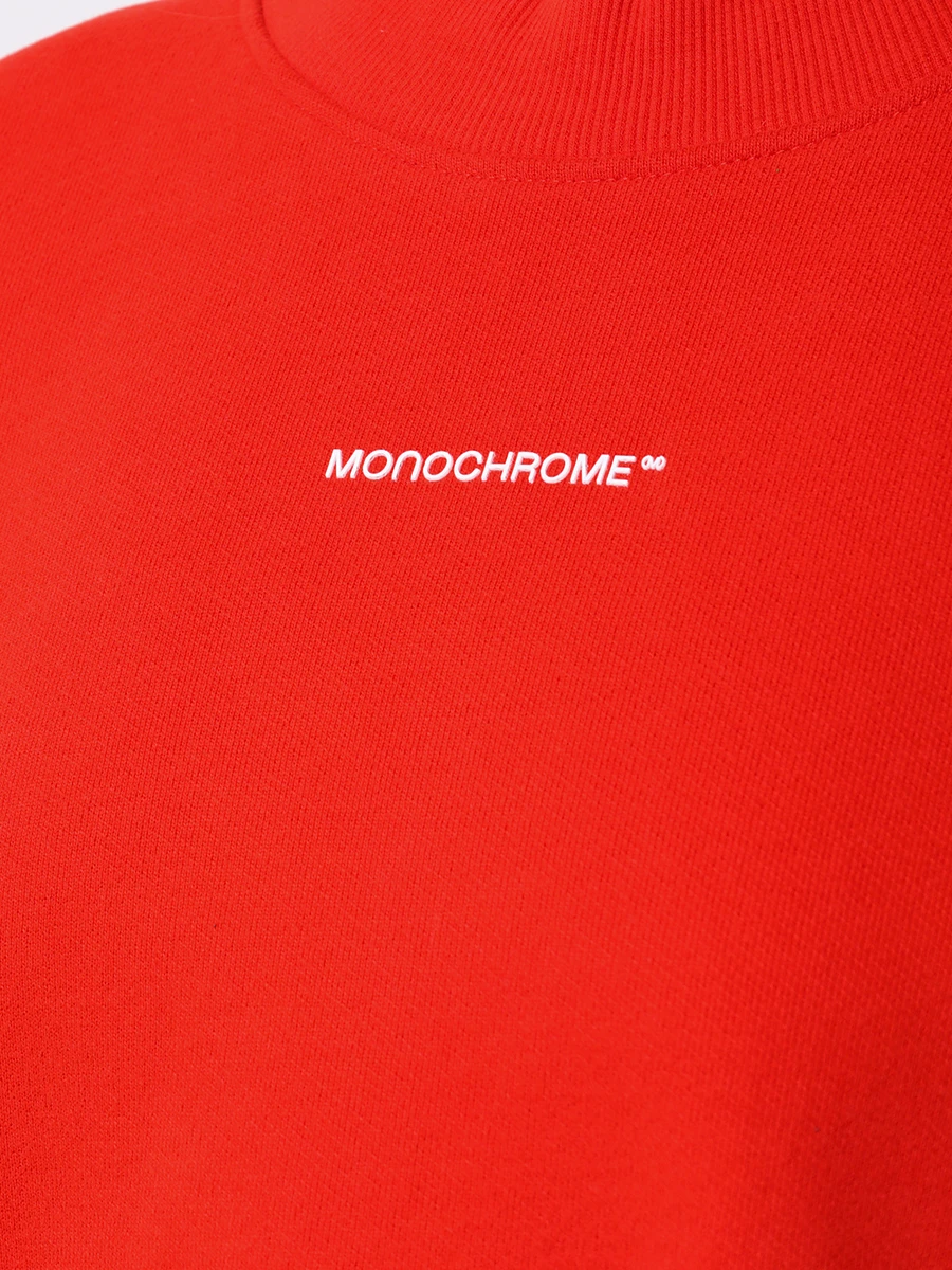 Толстовка хлопковая MONOCHROME SWEATSHIRT ORGANIC LIFE, размер Один размер, цвет красный - фото 5