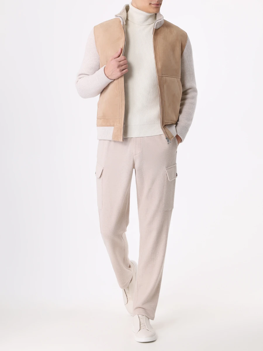 

Куртка комбинированная, Бежевый, MTP25415E1 0001