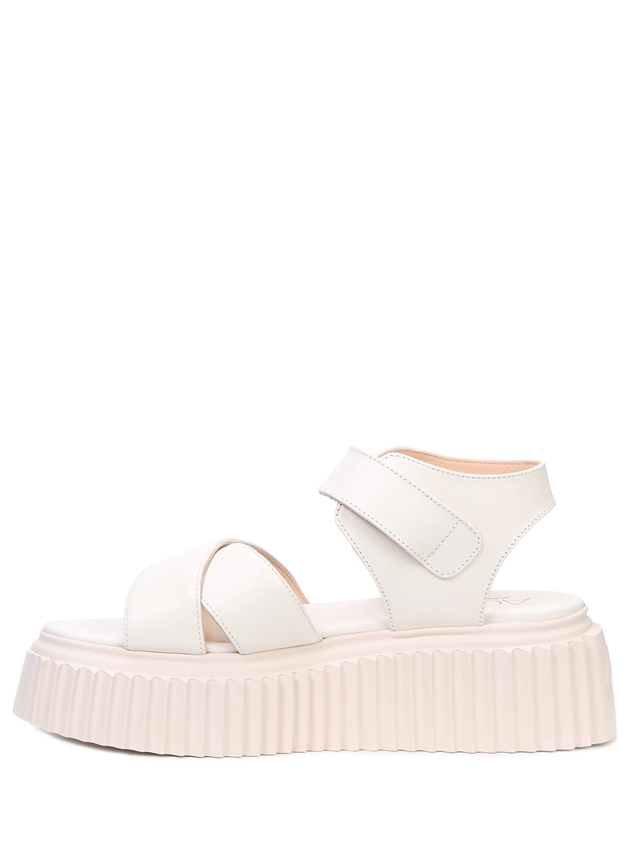 

Сандалии кожаные Aurora, Кремовый, D642073PQKO037 OFFWHITE
