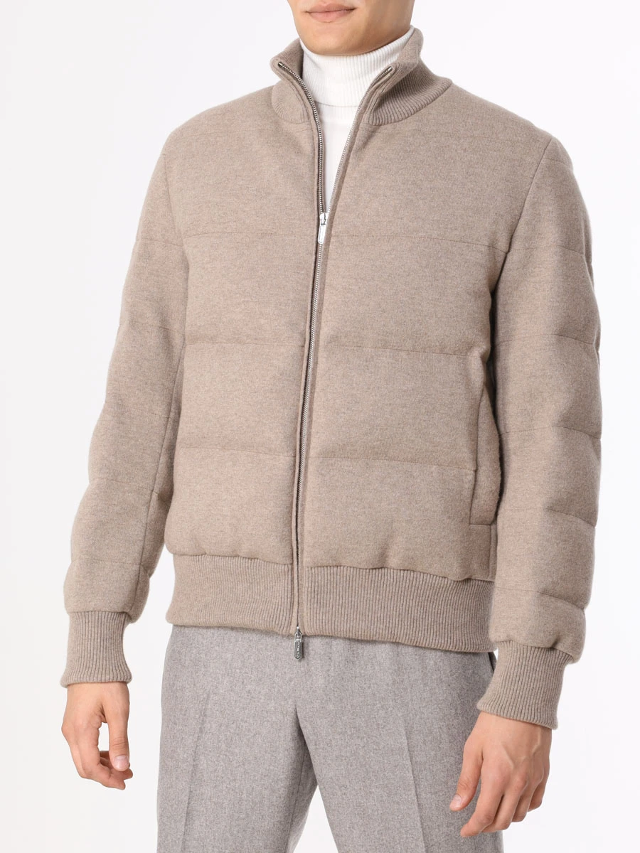 Бомбер стеганый SVEVO 01073SA22 200008 Бежевый  Фото 4