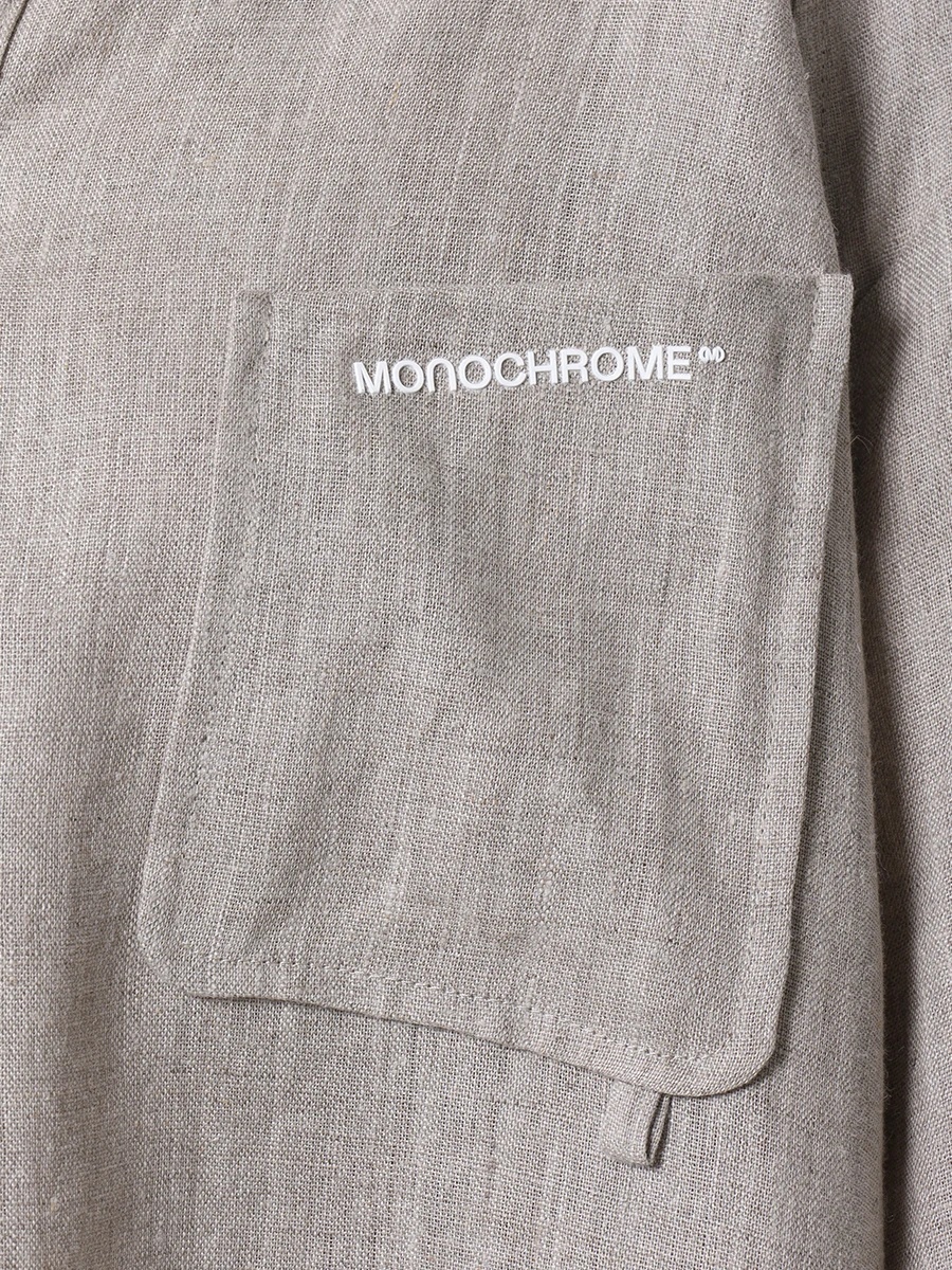 Рубашка льняная MONOCHROME TUNIC TRAVA RAW, размер Один размер, цвет серый - фото 5