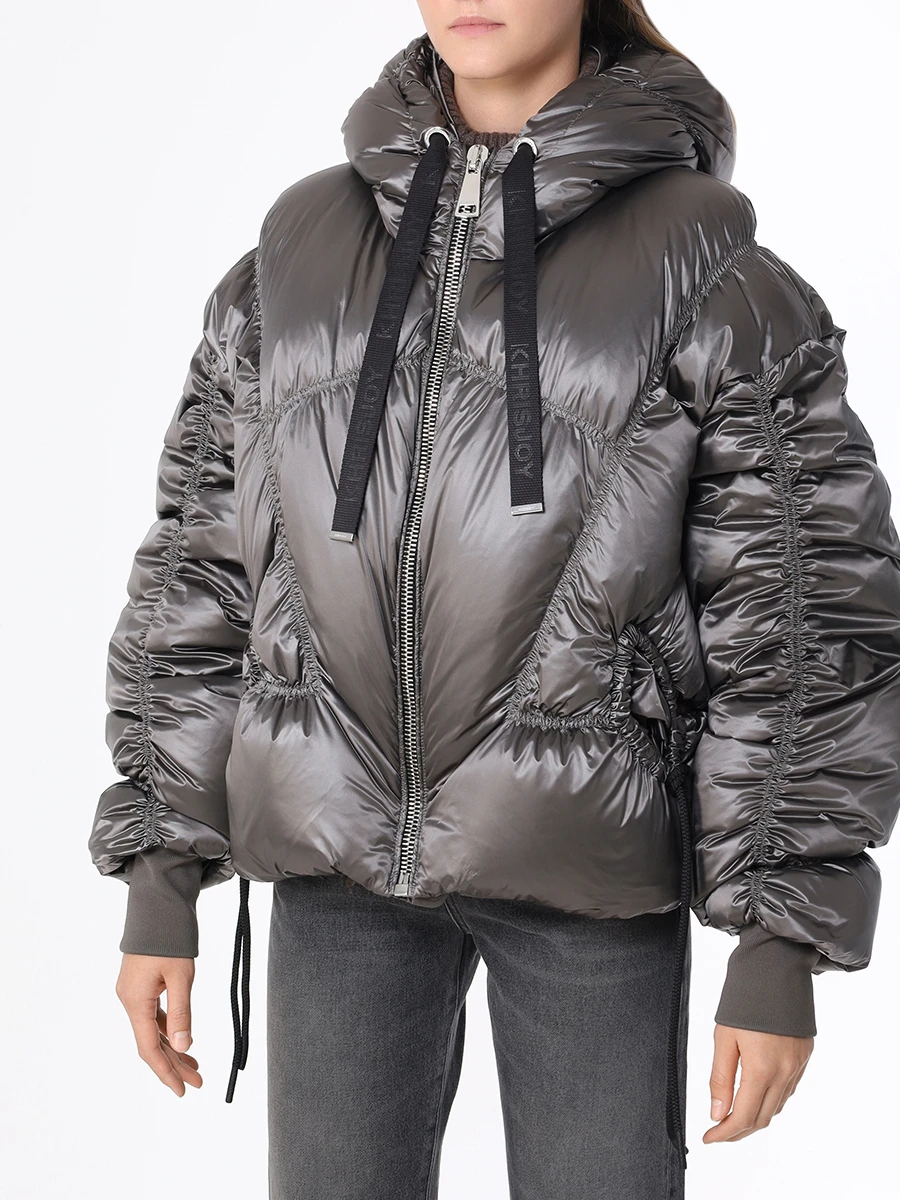 

Пуховик стеганый, Серый, AFPW001 STR/TIT735