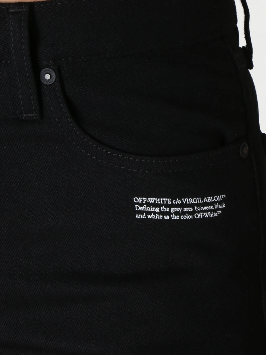 Шорты джинсовые OFF-WHITE OWYC002C99DEN0021001 Черный  Фото 5